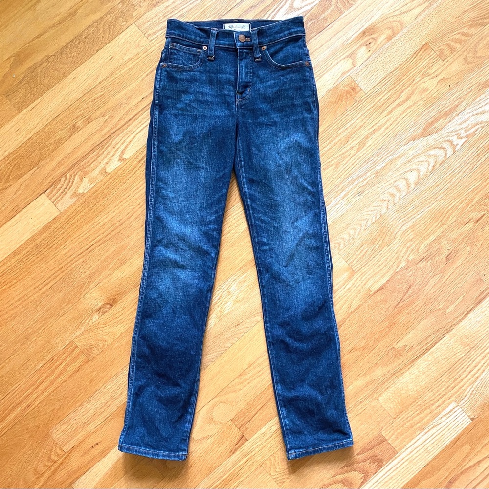 Madewell slim straight blue jeans 23